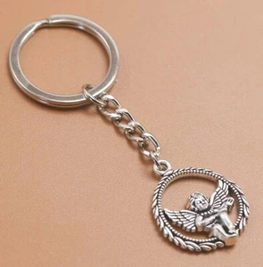 GUARDIAN ANGEL METAL KEYRING - DRIVE & STAY SAFE - OTHERS ARE ALSO LISTED T33 - Foto 1 di 1