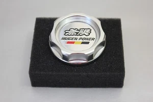 Mugen Honda Engine Oil Cap Silver Anodised Aluminium S2000 Civic Type R S Jazz - Picture 1 of 7