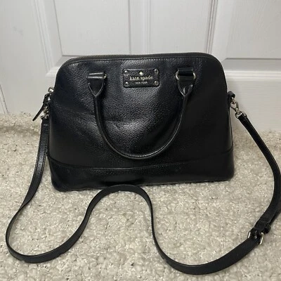 Cartera Convertible Clásica Kate Spade Wellesley Pequeña Rachelle Cuero Negro Foto 1 de 4