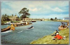 NORFOLK BROADS Postcard Acle Bridge Posted Jarrold & Sons
