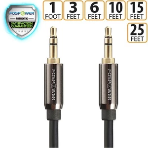 3.5mm Cable Male to Male Car Stereo Audio Cord iPhone Aux Headphone Samsung Lot - Picture 1 of 14