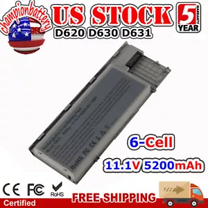 Battery For Dell Latitude D620 D630N D630c D631N D830N Precision M2300 312-0393 - Picture 1 of 5