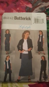 Butterick Pattern B4142 Lifestyle Wardrobe Jacket Top Skirt Sizes 8 10 12 UNCUT - Picture 1 of 2