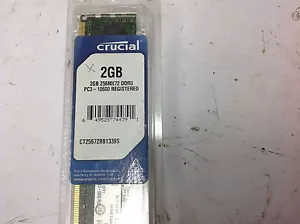 Crucial CT25672BB1339 RAM 2GB 512Mx72 DDR3 PC3 NEW IN CLEAR BOX - Picture 1 of 2