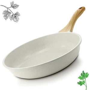 Nonstick Ceramic Frying Pan Skillet 9.5 Inch Omelet Healthy Non Toxic Chef Pan - Picture 1 of 7