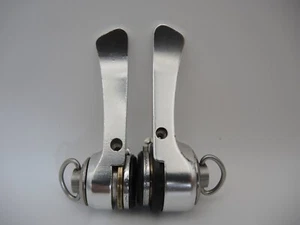 CAMPAGNOLO VELOCE 8 SPEED INDEXED SYNCHRO DOWNTUBE SHIFTERS 1995 GREAT CONDITION - Picture 1 of 11