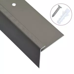 15 Pcs Stair Steps Edge Nosing Molding Staircase Tread Protection F-Shaped 100cm - Picture 1 of 5