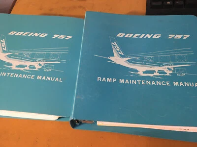 Manuales de mantenimiento de rampa Boeing 757, a 2 vol. Juego. Foto 1 de 4