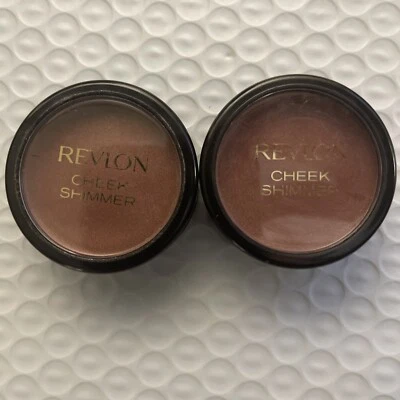 Lot of 2 Revlon CHEEK SHIMMER Smoothing Glow For Cheeks Blush TEMPTING  0.25 oz - Image 1 of 3