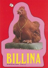 1985 WALT DISNEY RETURN TO OZ SINGLE TRADING STICKER #9 BILLINA