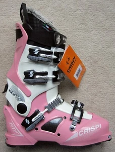 NEU CRISPI SKWO:L 4 WEISS PINK ATF (ALPINE TOURING FREERIDE) STIEFEL - 26,0 - Bild 1 von 3