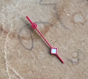 2 X Orologio Stile Fiocco di Neve Rosso Seconda Mano per Movimento ETA 2824 2836 - Foto 1 di 1