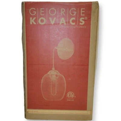 Kovacs P931-084 Brushed Nickel Glass Convertible 1-Light Pendant / Wall Sconce - Image 1 of 4