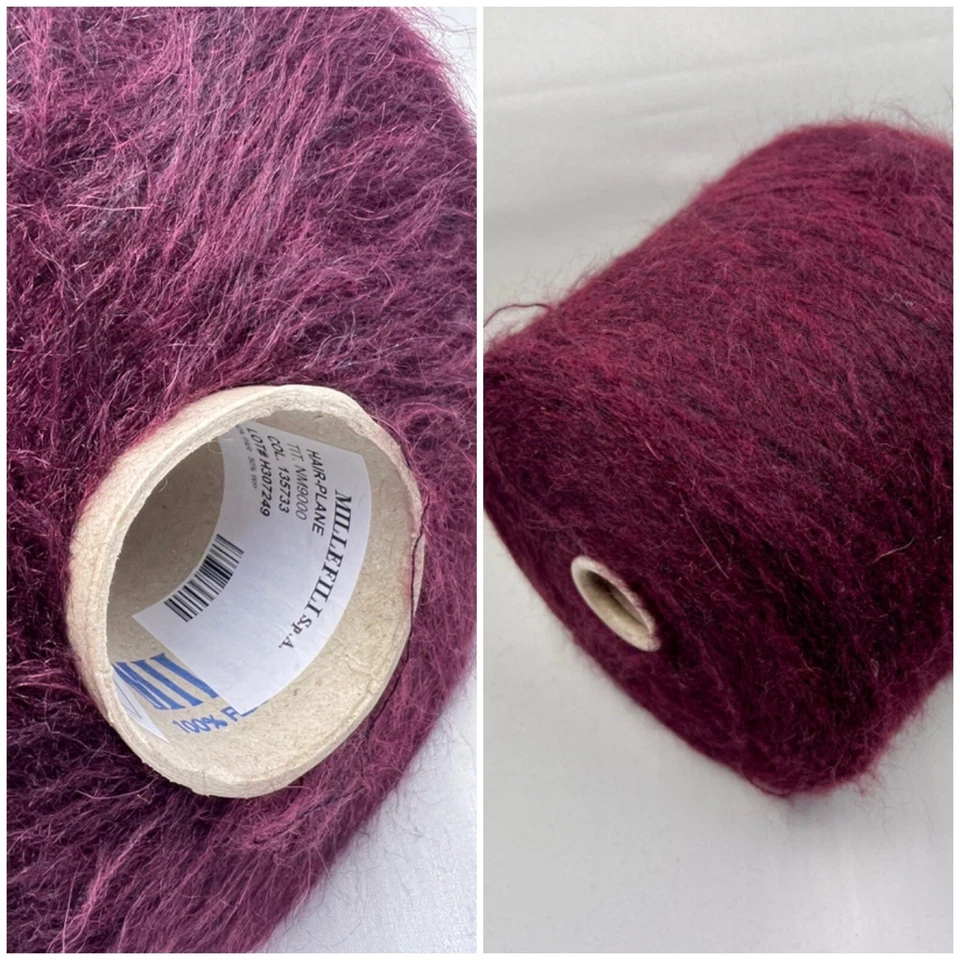 Alpaca Mohair Yarn - 50/50 Alpaca/PA, 100g/ 900m - Lace, Yarn on cone, per 100g - Image 1 of 4