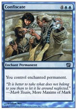 Confiscate - Foil ~ Heavily Played 8th Edition Eighth MTG Magic UltimateMTG Blue