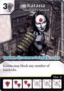 Katana Soultaker Sword #123 - Justice League - DC Dice Masters - Picture 1 of 1