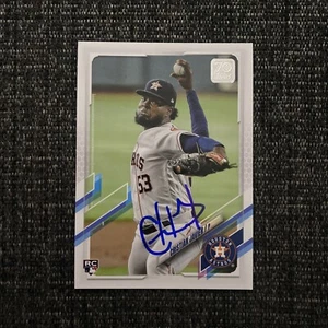 Christian Javier Signed Autographed 2021 Series 1 Rookie RC Card #183 PROOF - Picture 1 of 2