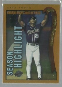 2002 Topps #335 Rickey Henderson HL