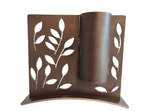 Grave vase ""Leafwork"" in bronze - Picture 1 of 4