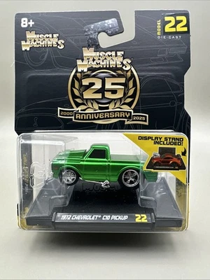 Camioneta Chevy C10 Muscle Machines 25 aniversario 1:64 Foto 1 de 2