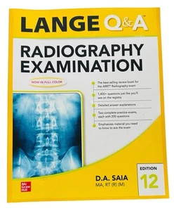 Lange Q&a Radiography Examination 12e von D. A. Saia (2020, Trade Paperback) sehr guter Zustand - Bild 1 von 2