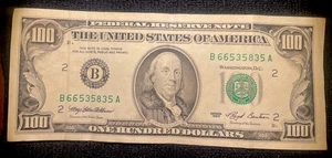 Series 1993 $100 Federal Reserve Note. New York Federal Reserve Bank. - Picture 1 of 2