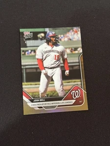 Josh Bell 3 Run Pinch Hit 2025 MLB Topps NOW Card 674 Nationals Gold Foil /50 - Picture 1 of 2