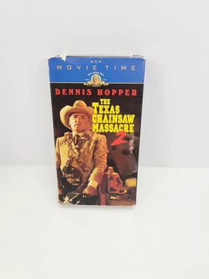 THE TEXAS CHAINSAW MASSACRE 2 VHS DENNIS HOPPER TOBE HOOPER LEATHERFACE HORROR - Image 1 of 4
