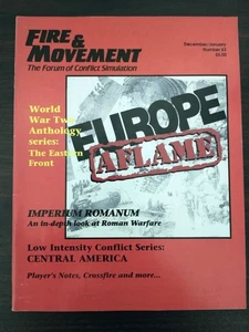 Fire & Movement Magazine #63 Dec/Jan 1989/1990 Europe Aflame Imperium Romanum - Picture 1 of 1