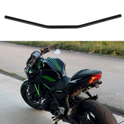 Manillar negro barras de arrastre cero para motocicleta Kawasaki Z125 Z250 Z400 Z650 7/8" Foto 1 de 4