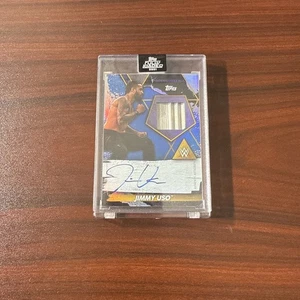 2021 Topps WWE Fully Loaded Jimmy Uso Ladder Relic On Card Auto Blue 17/25 SSP - Picture 1 of 3