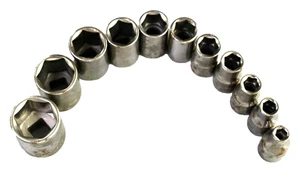 Vintage Craftsman 1/4" Drive 11 pc SAE 6pt Socket Set Made in USA - Bild 1 von 4