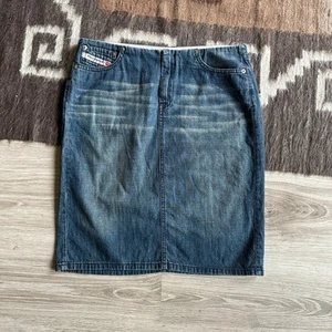 Diesel Vintage Y2K Women's Denim Skirt Size 28 - Picture 1 of 4