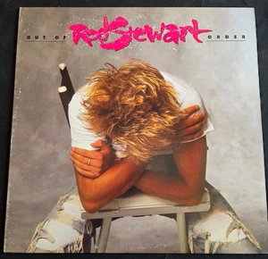 ROD STEWART Out Of Order 1988 LP Pop Rock Vinyl Record WB-25684 VG+ Cond. - Picture 1 of 8