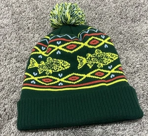 Space Craft Bommelmütze Einheitsgröße Fishies grün - Bild 1 von 3