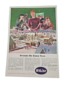 1940s White Motor Company truck-Cleveland OH VTG trade  print ad Xmas Montreal - Picture 1 of 6