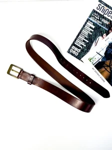 Leder Vintage Gürtel Braun - Bild 1 von 8
