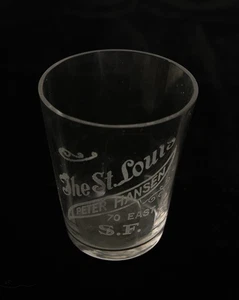 The Saint Louis Shot Glass Pre Prohibition (HSE-1/JSF6) Peter Hansen San Francisco - Imagen 1 de 9