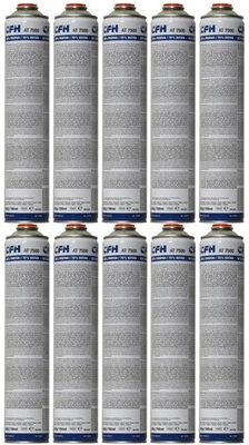 10x CFH Universalgas AT7500 420g 750ml Gaskartusche Gas 7/16" EU Gewinde - Bild 1 von 4