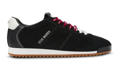 Steve Madden MIRAGE women's black/white suede sneakers 37.5 - Image 1 of 4