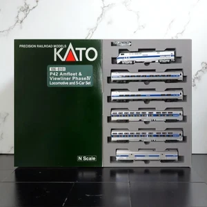 KATO N Scala 106-0101 P42 Amfleet & Viewliner Phase IV Locomotiva & 5 Car Set JP - Foto 1 di 1