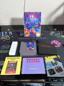 Tetris NES (Nintendo Entertainment System, 1989) - Complete in Box CIB Tested! - Picture 1 of 13