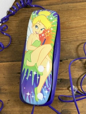 Проводной домашний телефон Disney Tinkerbell Trim Line наземная линия с фиолетовым шнуром Unteste - Изображение 1 из 4