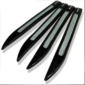 CAR BUMPER MOULDING TRIM SCRATCH PROTECTOR BLACK X 4 PIECES - Picture 1 of 4