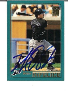 MIKE DIFELICE TAMPA BAY DEVIL RAYS SIGNED TOPPS 2001 CARD W/COA - Picture 1 of 1