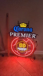 CORONA PREMIER BIER HOUSTON DYNAMO MLS LED FUSSBALL SCHILD Nba Mlb animiert Nfl - Bild 1 von 8