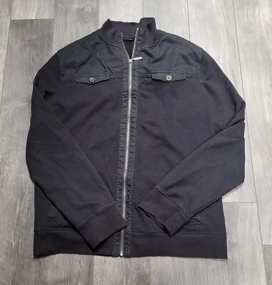 Marc Anthony 男式 3XL 码高黑色全拉链毛衣夹克 — 第 1/4 张图片