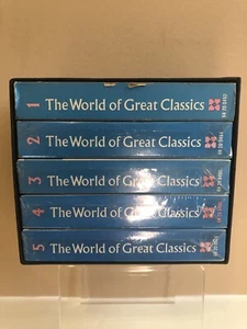 The World Of Great Classics Columbia Box Set-5 Twin Pack 8 Tracks-Most Sealed - Picture 1 of 16