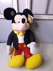 Vintage seltener Applause Jumbo 27 Zoll Smoking Mickey Mouse Plüsch NEU mit Etikett - Bild 1 von 9