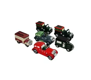 Juego especial de 6 artesanos de cerámica en miniatura vintage - Imagen 1 de 8